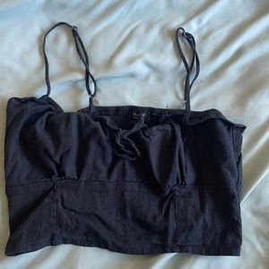 Black Brandy Melville cropped top